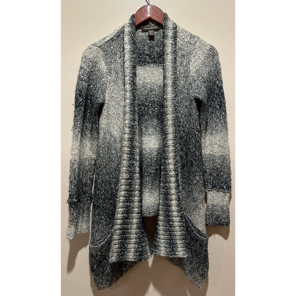 Tommy Bahama Women's Ombre Stripe Open Front Cardigan Sweater XS